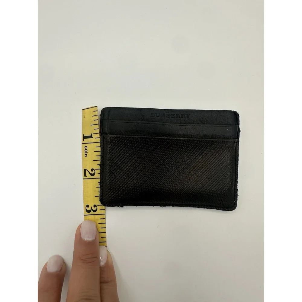 Burberry‎ check-pattern clip card holder / wallet